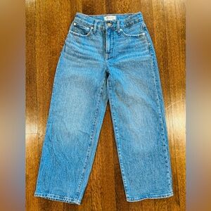 MADEWELL Jeans - Size 25Petite - Perfect Vintage Wide-leg crop Jean